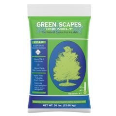 Scotwood Green Scapes Ice Melt -  50 Lb. Bag -  Natural -  Biodegradable -  Less Corrosive